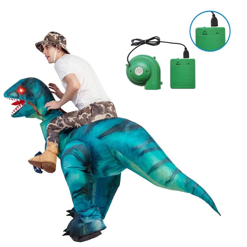 GOOSH Inflatable Dinosaur Costume for Adult Riding T Rex Funny Blow up Women Man Costume for Halloween Fancy Dress Party Cosplay - Image 3